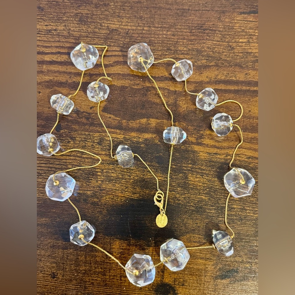 Rare Vintage Anne Klein Couture Bubble Necklace, Bonus Ice Cube Earrings